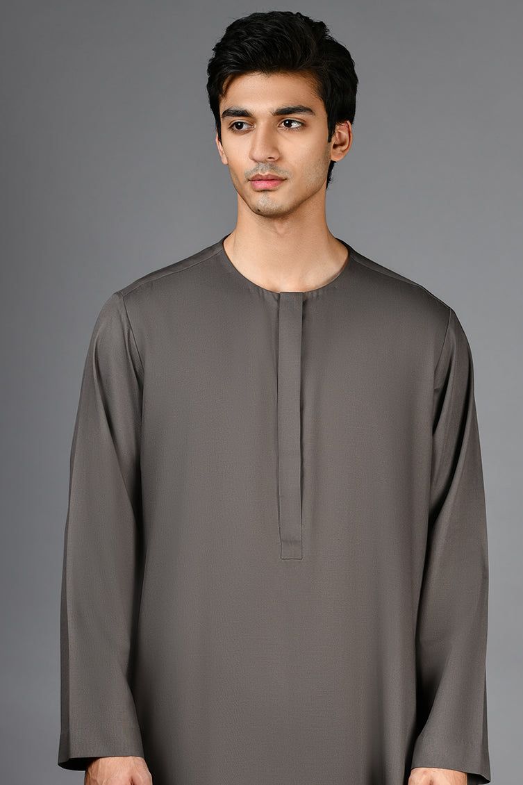 Blended Grey Jubba - J. Junaid Jamshed