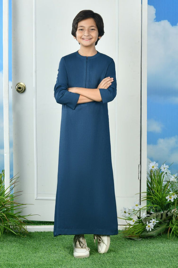 Blended Blue Jubba - J. Junaid Jamshed