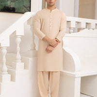 Blended Peach Shalwar Kameez - J. Junaid Jamshed