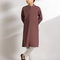 Blended Dark Pink Kurta - J. Junaid Jamshed