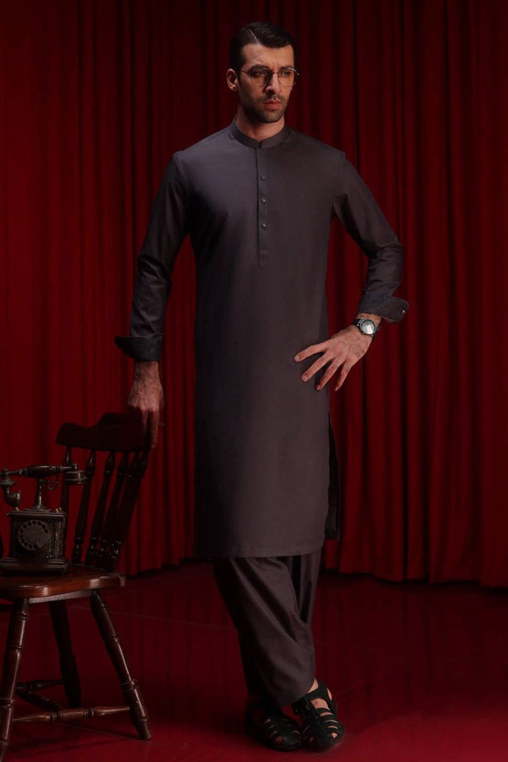 Cotton Charcoal Shalwar Kameez - Cast & Crew