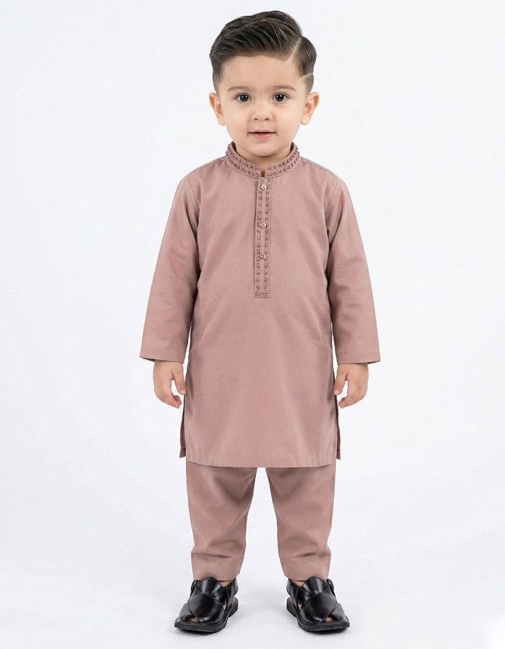 Blended Tea Pink Shalwar Kameez - J. Junaid Jamshed