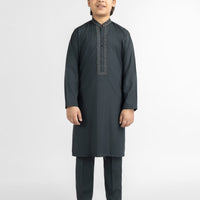Blended Deep Green Shalwar Kameez - J. Junaid Jamshed
