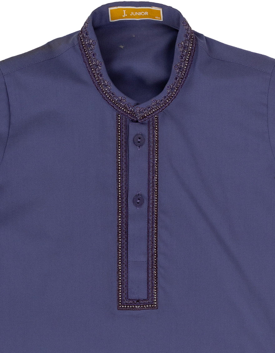 Blended Light Purple Shalwar Kameez - J. Junaid Jamshed