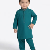 Blended Green Shalwar Kameez - J. Junaid Jamshed
