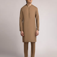 Blended Olive Kurta Trouser - J. Junaid Jamshed