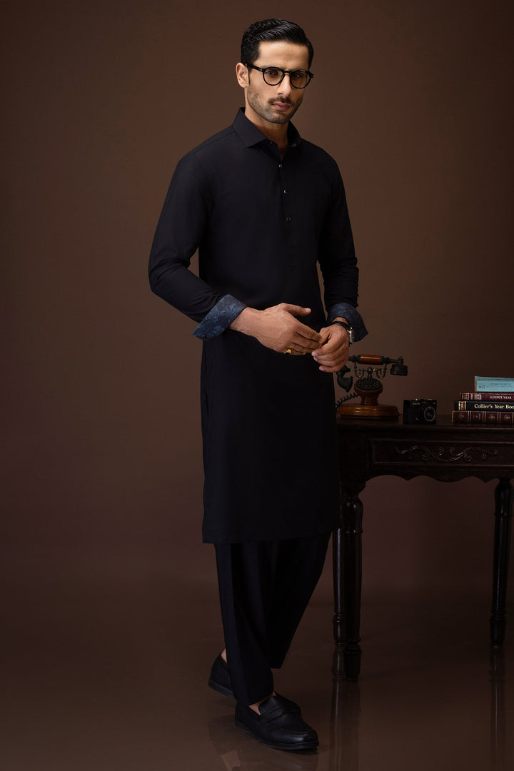 Blended Navy Shalwar Kameez - Cast & Crew