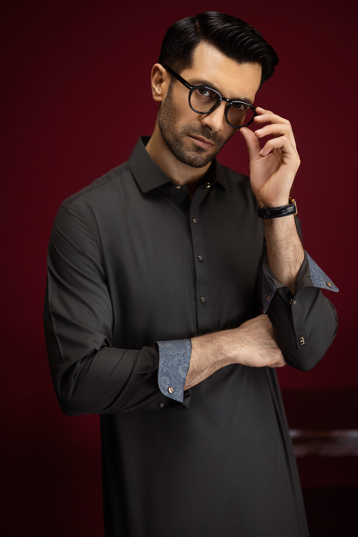 Blended Deep Olive Shalwar Kameez - Cast & Crew