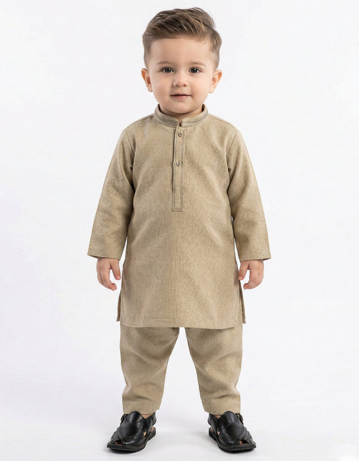 Blended Pista Shalwar Kameez - J. Junaid Jamshed