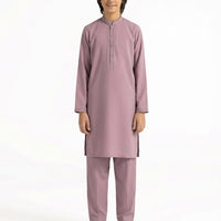 Blended Light Purple Kurta Trouser - J. Junaid Jamshed