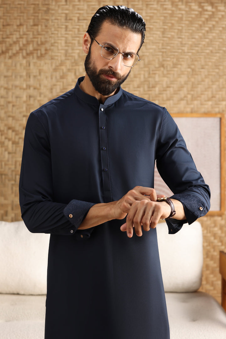 Blended Navy Shalwar Kameez - Cast & Crew