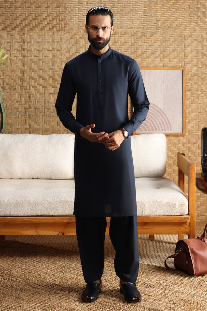 Blended Navy Shalwar Kameez - Cast & Crew