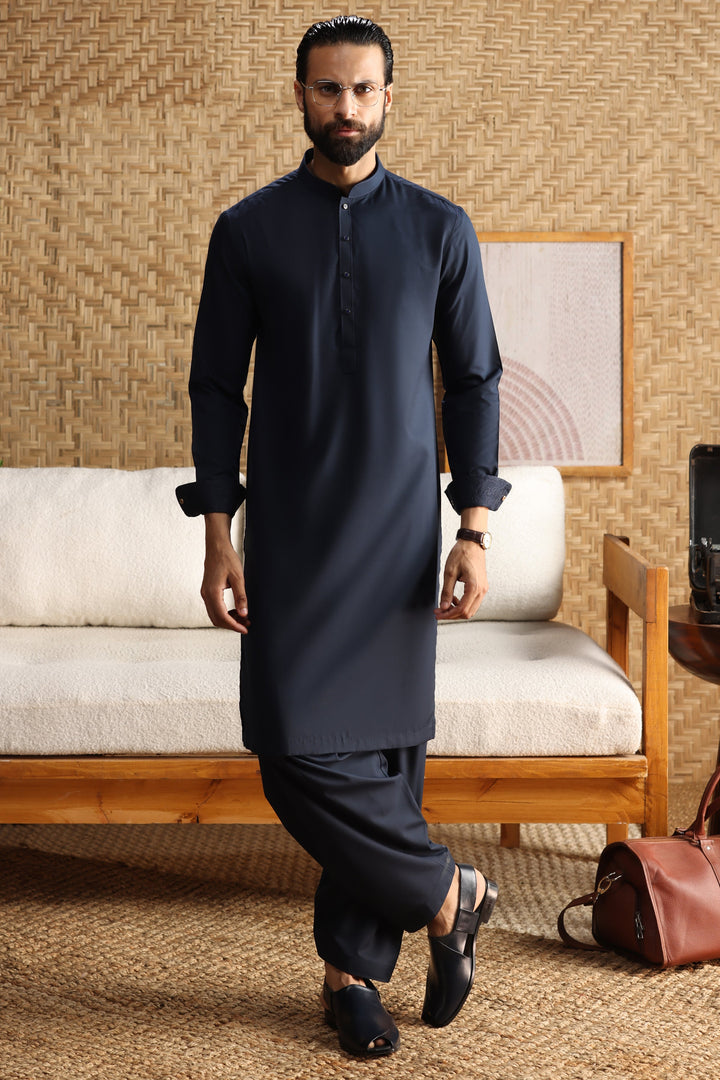 Blended Navy Shalwar Kameez - Cast & Crew