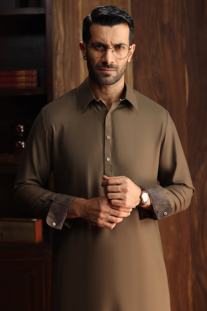 Blended Olive Shalwar Kameez - Cast & Crew