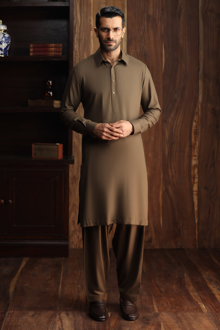 Blended Olive Shalwar Kameez - Cast & Crew