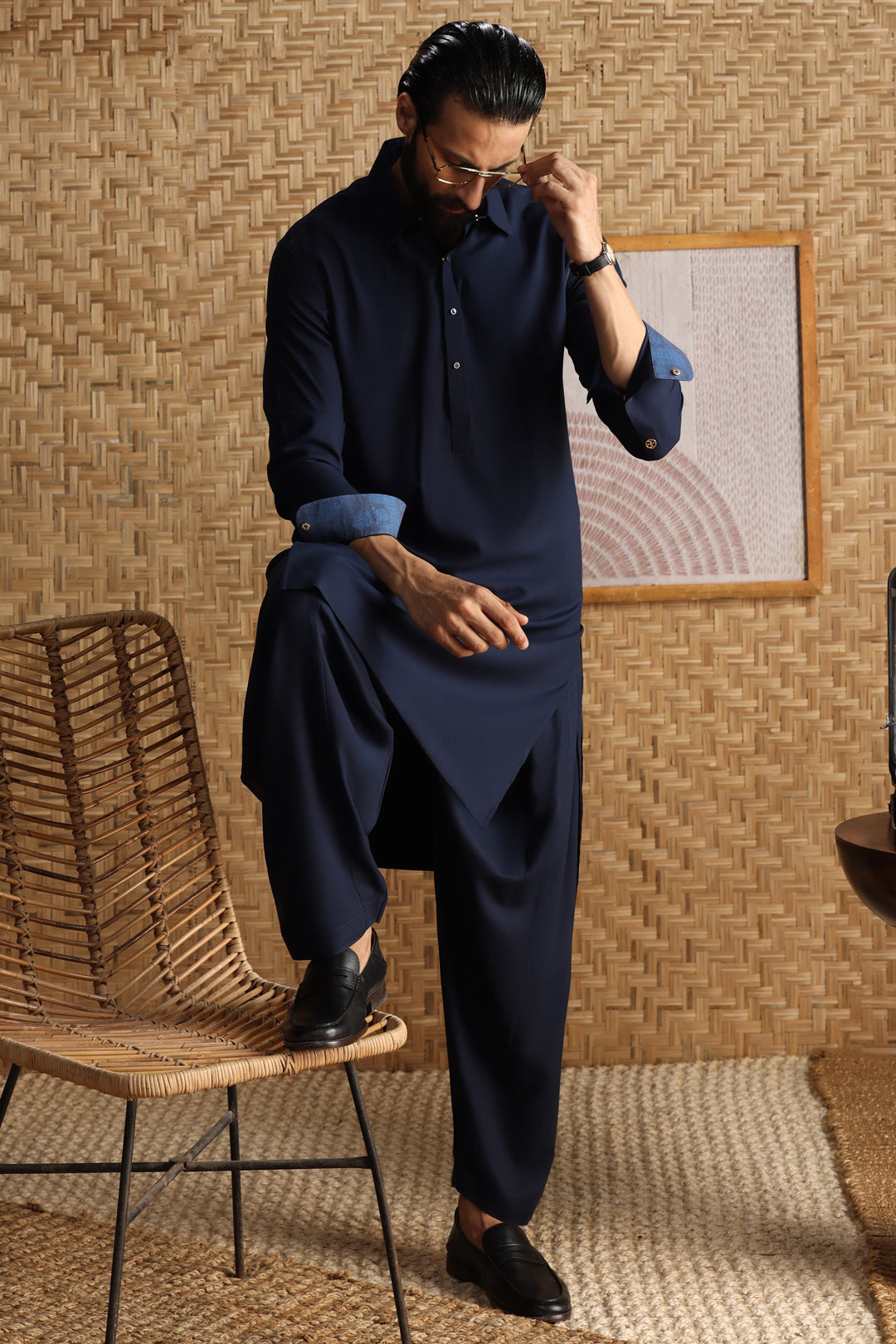 Blended Navy Shalwar Kameez - Cast & Crew