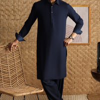 Blended Navy Shalwar Kameez - Cast & Crew