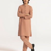 Blended Tea Pink Shalwar Kameez - J. Junaid Jamshed
