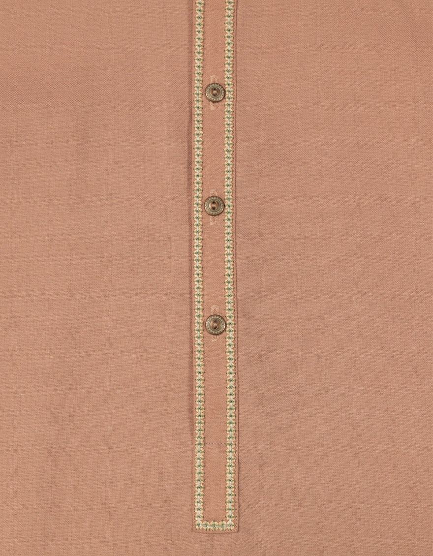 Blended Tea Pink Shalwar Kameez - J. Junaid Jamshed