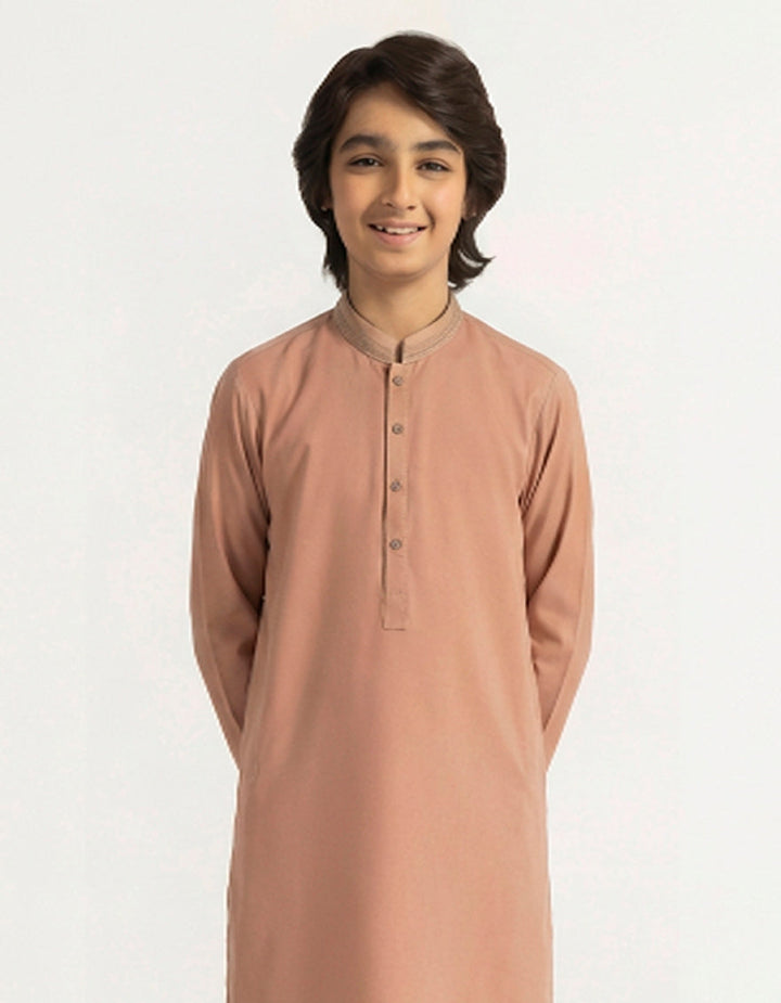 Blended Tea Pink Shalwar Kameez - J. Junaid Jamshed