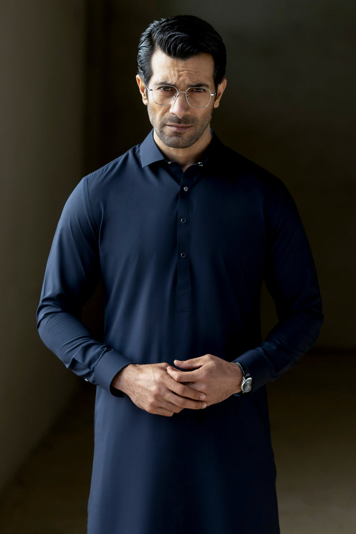 Blended Navy Shalwar Kameez - Cast & Crew