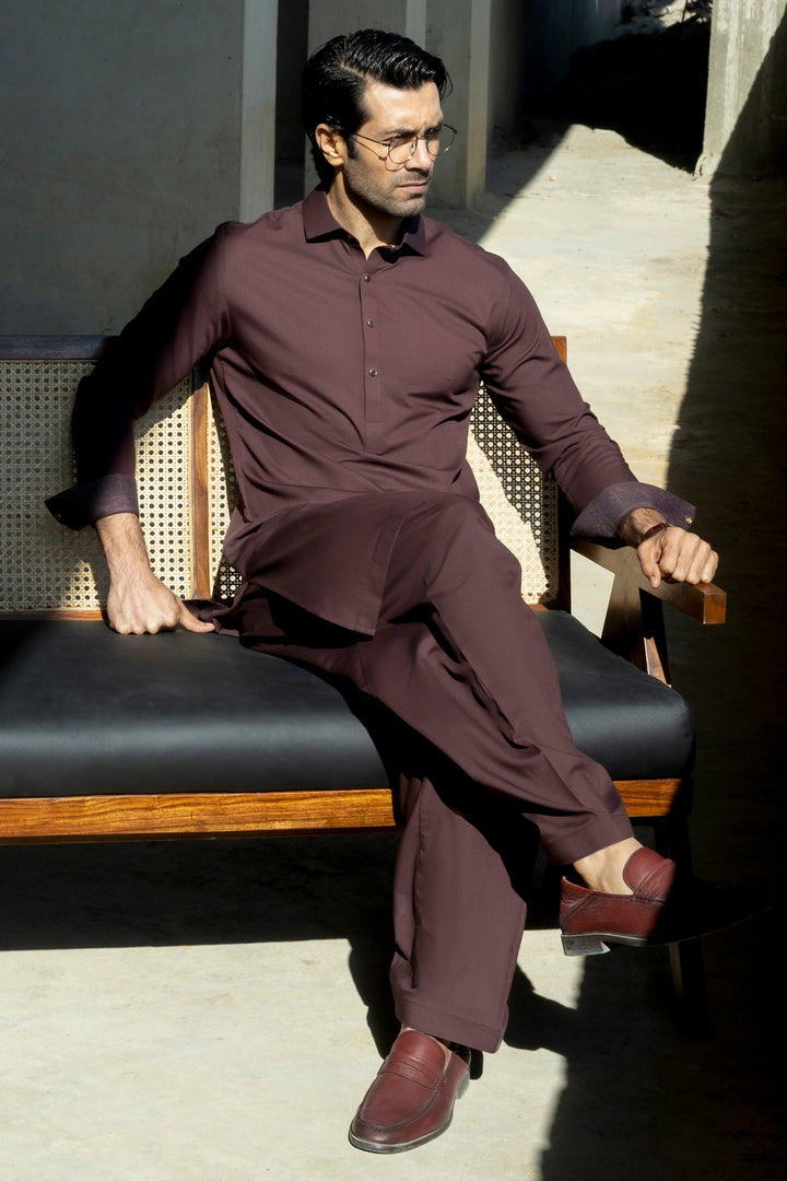 Blended Burgundy Shalwar Kameez - Cast & Crew