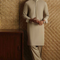 Blended Light Khaki Shalwar Kameez- Cast & Crew