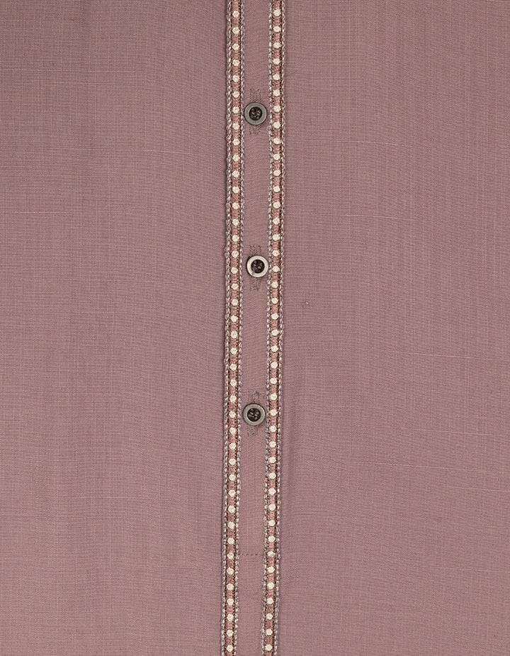 Blended Tea Pink Kurta Trouser - J. Junaid Jamshed