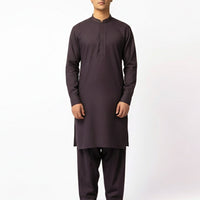 Blended Purple Shalwar Kameez - J. Junaid Jamshed
