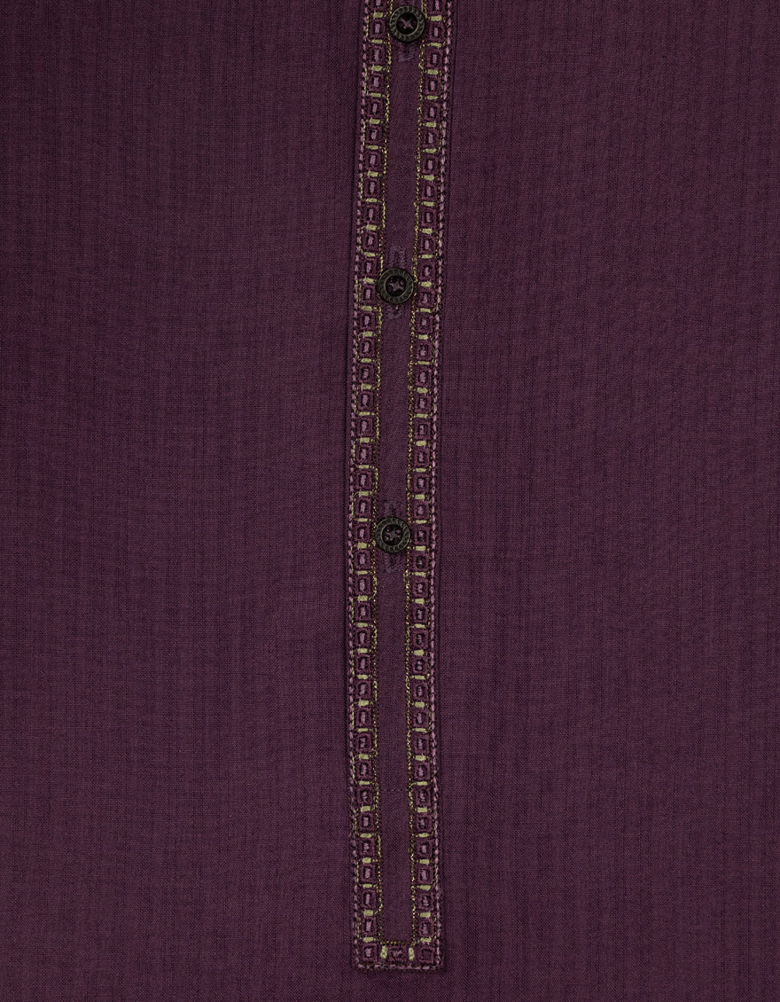 Blended Purple Shalwar Kameez - J. Junaid Jamshed