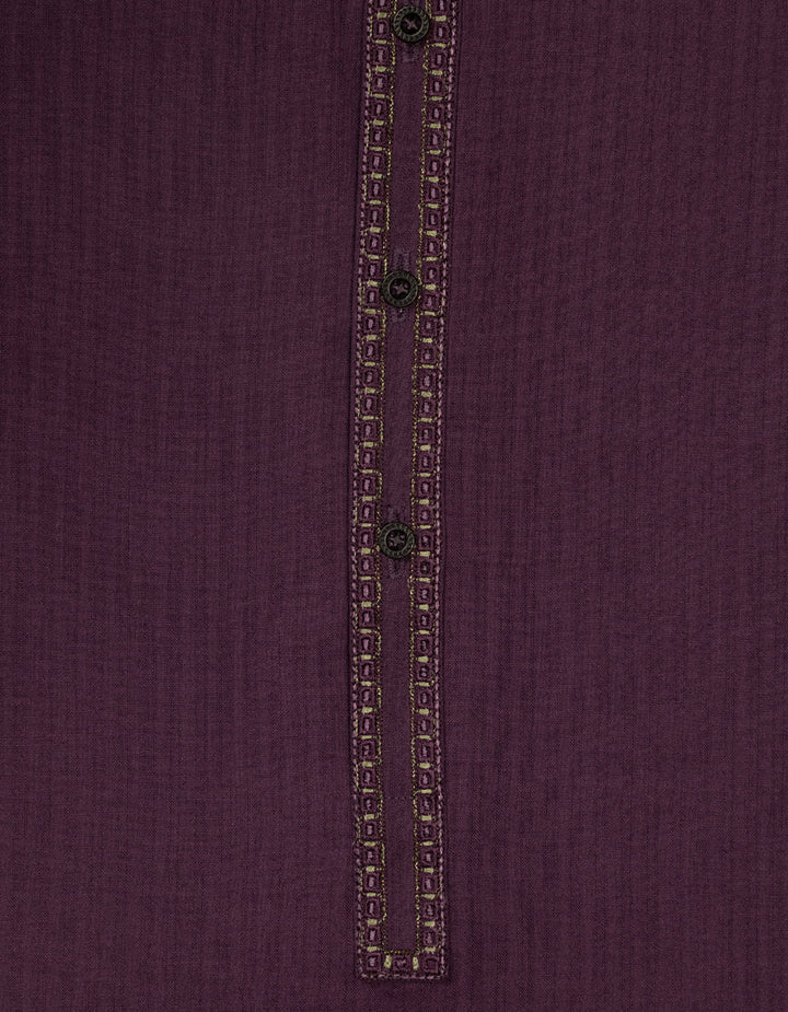 Blended Purple Shalwar Kameez - J. Junaid Jamshed