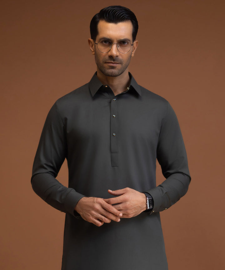 Blended Olive Shalwar Kameez - Cast & Crew