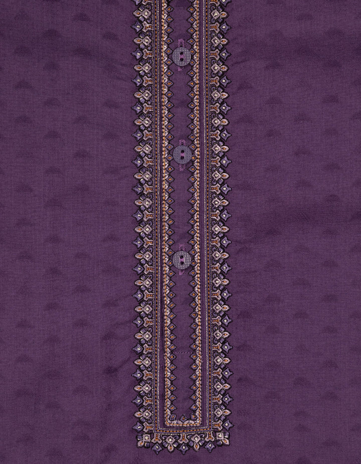 Blended Purple Kurta - J. Junaid Jamshed