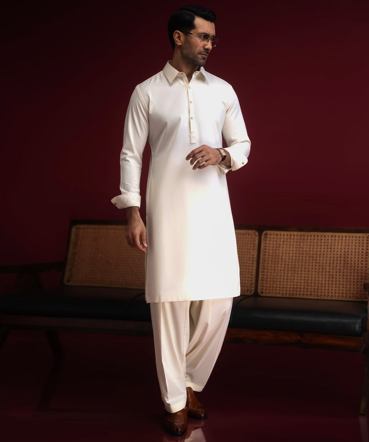 Blended Cream Shalwar Kameez - Cast & Crew