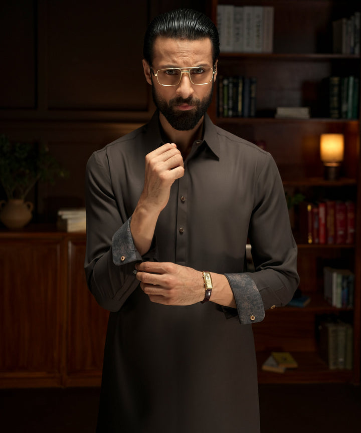 Blended Brown Shalwar Kameez - Cast & Crew