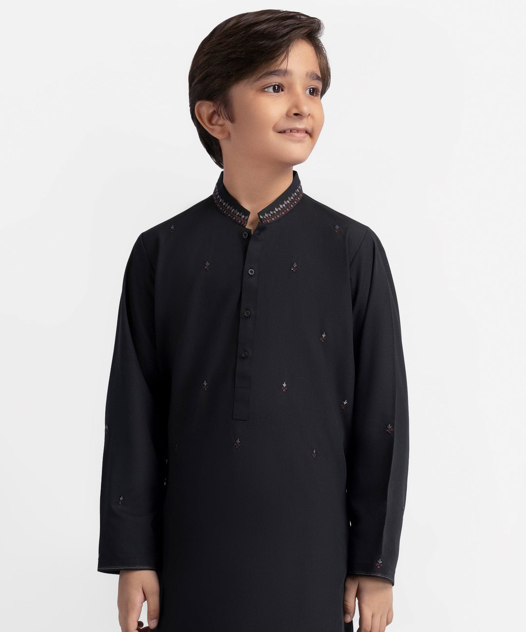 Blended Black Shalwar Kameez - J. Junaid Jamshed