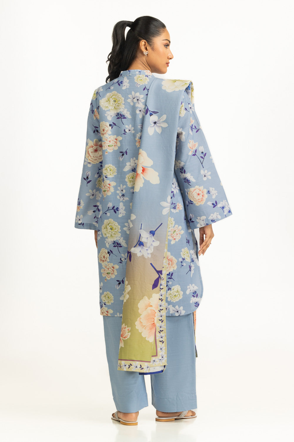 Corduroy Ferozi Stitched Suit - Gul Ahmed