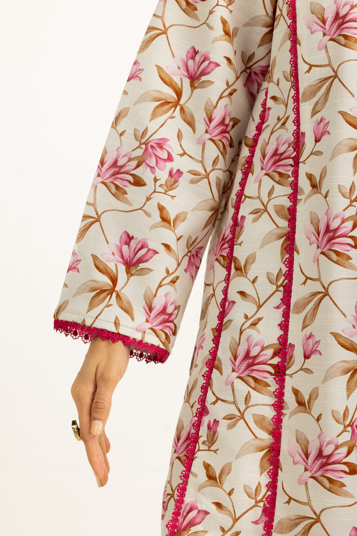 Corduroy Printed Off White Stitched Suit - Gul Ahmed