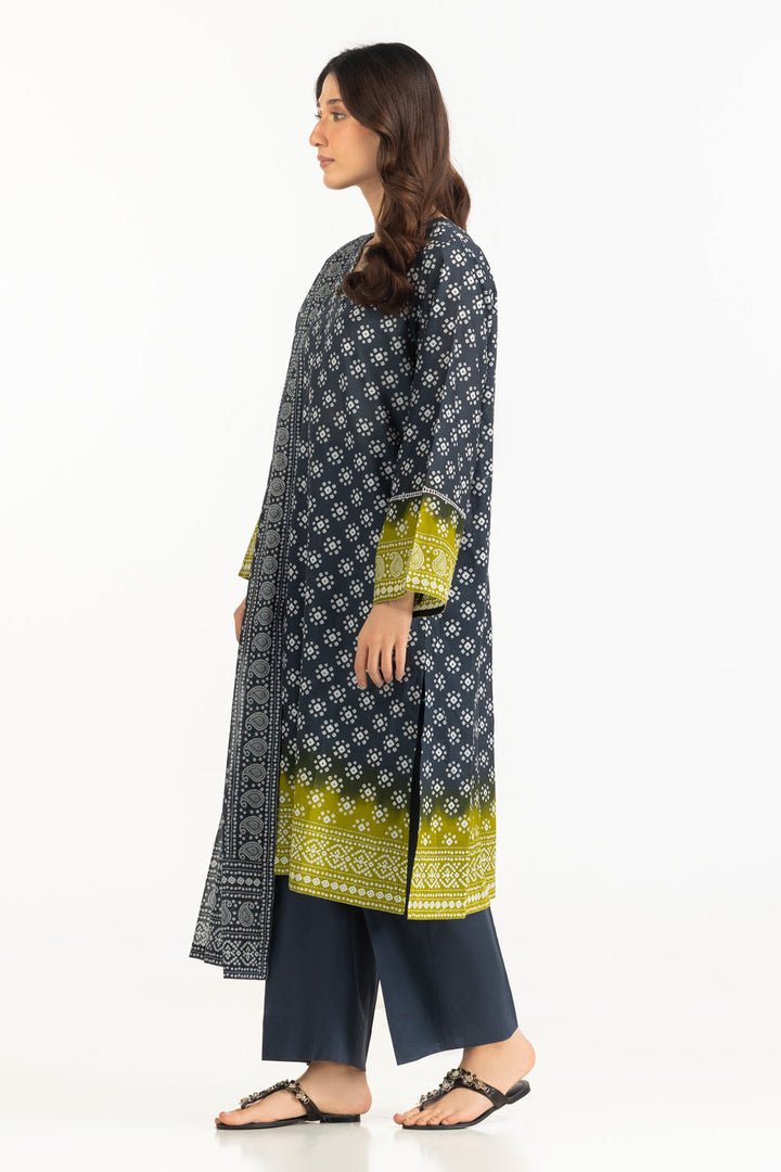 Printed Lawn Black Stitched Suit - Gul Ahmed