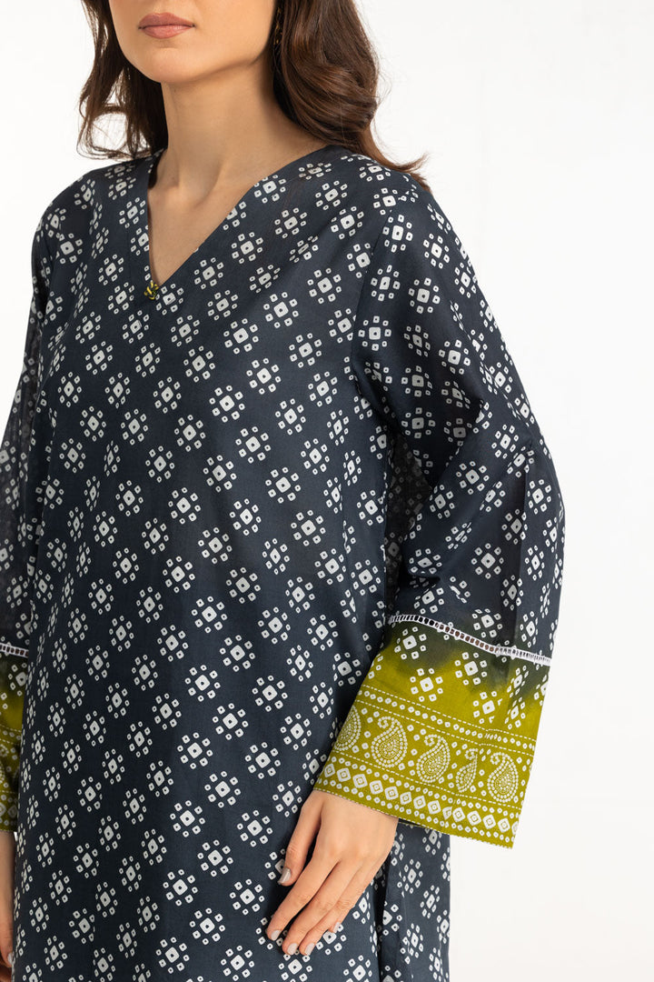 Printed Lawn Black Stitched Suit - Gul Ahmed