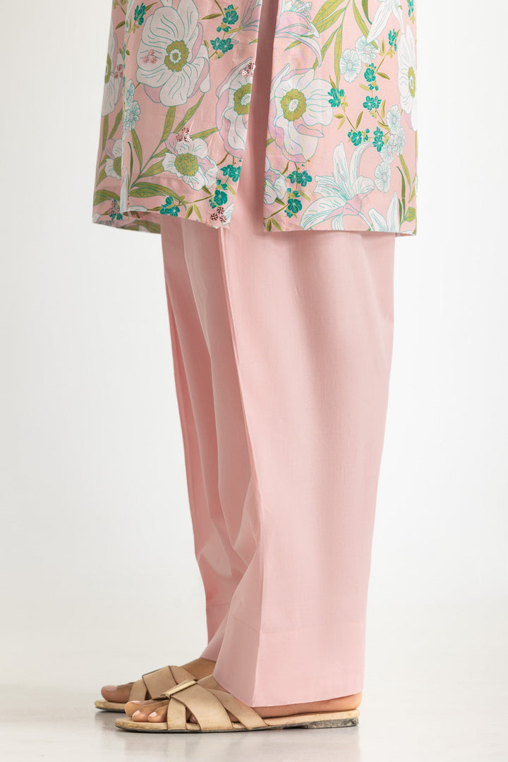 Lawn Printed Powder Pink Stitched Suit - Gul Ahmed