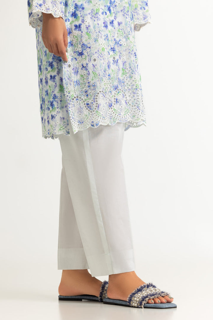 Lawn Printed Light Blue Stitched Suit - Gul Ahmed