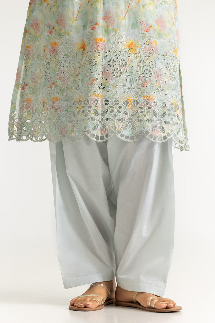 Lawn Printed Mint Green Stitched Suit - Gul Ahmed