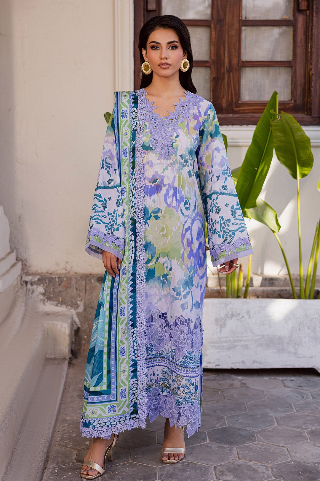 Design 7 - Nureh Rania Print Stitched