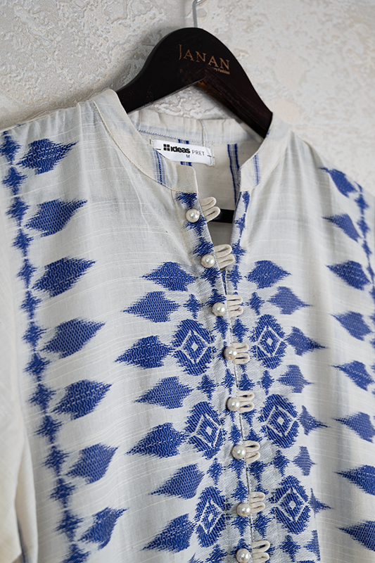 Lawn Off White Stitched Suit - Gul Ahmed