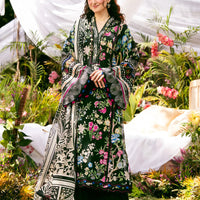 Lawn Black Stitched Suit - Elaf