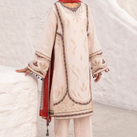 Lawn Beige Stitched Suit - Jazmin