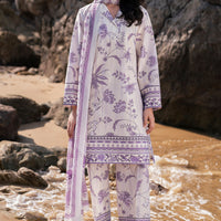 Lawn Lilac Stitched Suit - Jazmin