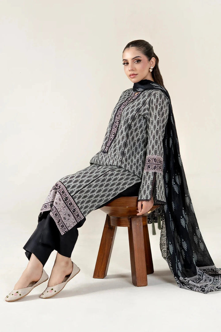 Printed Lawn Stardust Stitched Suit - Khas