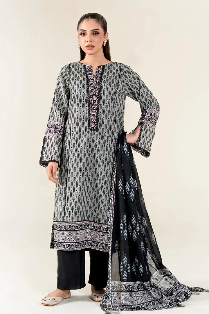 Printed Lawn Stardust Stitched Suit - Khas